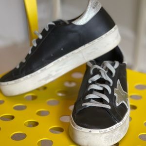 Golden Goose black platform sneakers size 38